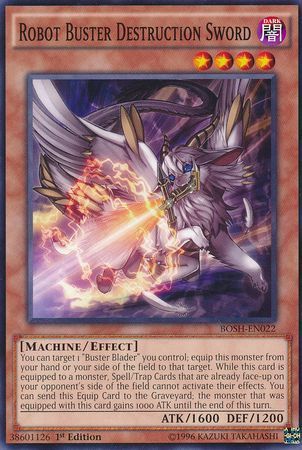 Robot Buster Destruction Sword - BOSH-EN022 - Common 1st Edition Breakers of Shadow 1st Edition Singles (espanol)
