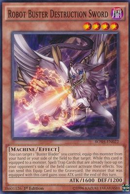 Robot Buster Destruction Sword - BOSH-EN022 - Common 1st Edition Breakers of Shadow 1st Edition Singles (espanol)