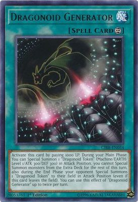 Dragonoid Generator - CIBR-EN054 - Rare 1st Edition Circuit Break 1st Edition Singles (espanol)
