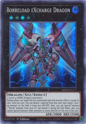 Borreload eXcharge Dragon - MP20-EN117 - Super Rare 1st Edition 2020 Mega-Tin: Lost Memories 1st Edition Singles (espanol)