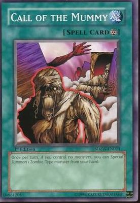 Call of the Mummy - SDZW-EN024 - Common 1st Edition Structure Deck: Zombie World 1st Edition Singles