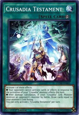 Crusadia Testament - DANE-EN061 - Common 1st Edition Dark Neostorm 1st Edition Singles