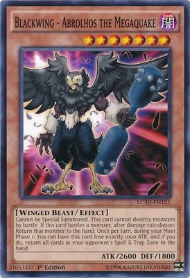 Blackwing - Abrolhos the Megaquake - LC5D-EN125 - Common 1st Edition Legendary Collection 5D&#39;s LC5D Singles