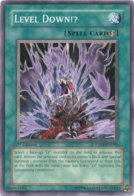 Level Down!? - CDIP-EN046 - Common 1st Edition Cyberdark Impact [CDIP] 1st Edition Singles