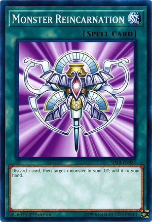 Monster Reincarnation - SDSB-EN027 - Common 1st Edition Structure Deck: Soulburner Singles