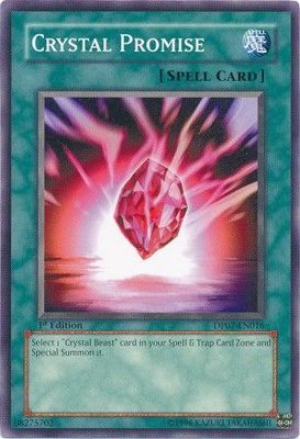 Crystal Promise - DP07-EN016 - Common 1st Edition Duelist Pack: Jesse Anderson DP07 1st Edition Singles