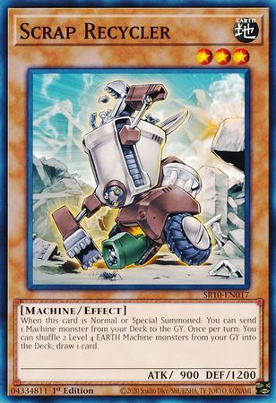 Scrap Recycler - SR10-EN017 - Common 1st Edition Structure Deck: Mechanized Madness 1st Edition Singles