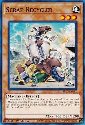Scrap Recycler - SR10-EN017 - Common 1st Edition Structure Deck: Mechanized Madness 1st Edition Singles