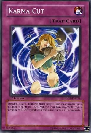 Karma Cut - SDDE-EN034 - Common 1st Edition Structure Deck: Dark Emperor [SDDE] 1st Edition Singles
