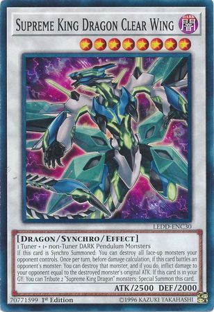 Supreme King Dragon Clear Wing - LEDD-ENC30 - Common 1st Edition Legendary Dragon Decks Singles