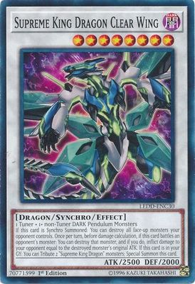 Supreme King Dragon Clear Wing - LEDD-ENC30 - Common 1st Edition Legendary Dragon Decks Singles