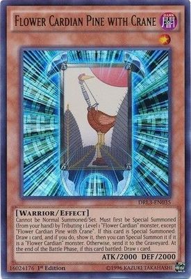Flower Cardian Pine with Crane - DRL3-EN035 - Ultra Rare 1st Edition Dragons of Legend Unleashed 1st Edition Singles