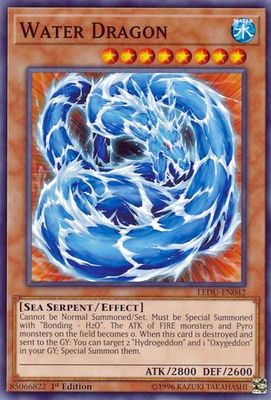 Water Dragon - LEDU-EN042 - Common 1st Edition Legendary Duelists Singles (espanol)