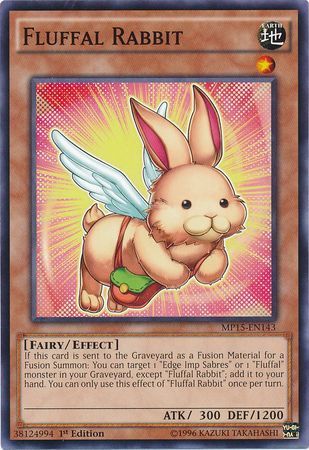 Fluffal Rabbit - MP15-EN143 - Common 1st Edition Yu-Gi-Oh! 2015 Mega-Tins [MP15]