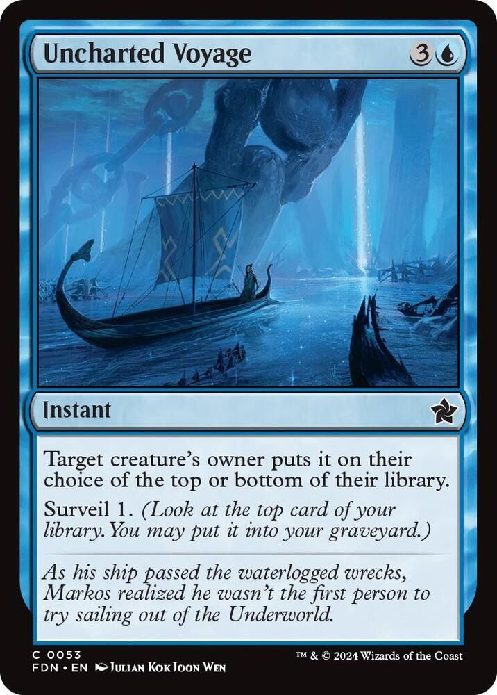 Uncharted Voyage - Foundations (Foil) Foundations (Español) 0053