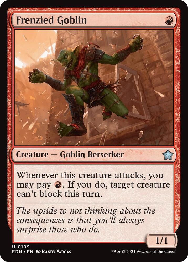Frenzied Goblin - Foundations (Foil) Foundations 0199