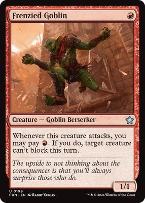 Frenzied Goblin - Foundations (Foil) Foundations 0199