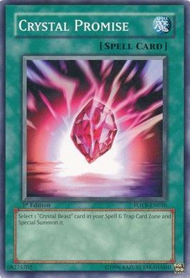 Crystal Promise - FOTB-EN036 - Common 1st Edition Force of the Breaker [FOTB] 1st Edition Singles