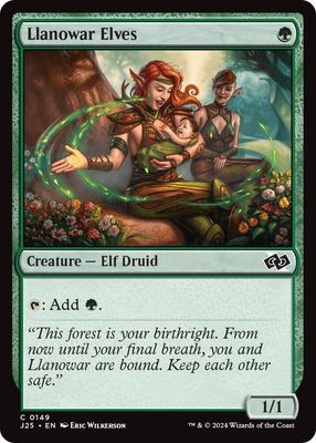 Llanowar Elves - Foundations Jumpstart (J25) Foundations Jumpstart