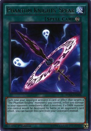 Phantom Knights&#39; Spear - WIRA-EN008 - Rare 1st Edition Wing Raiders 1st Edition Singles