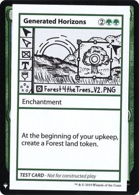 Generated Horizons (Planeswalker Symbol) Mystery Booster Test Card with Planeswalker Symbol Singles