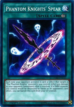 Phantom Knights&#39; Spear - LEHD-ENC14 - Common 1st Edition Legendary Hero Decks 1st Edition Singles