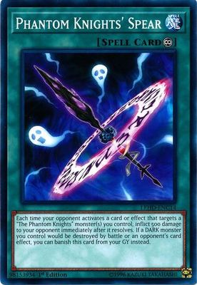 Phantom Knights&#39; Spear - LEHD-ENC14 - Common 1st Edition Legendary Hero Decks 1st Edition Singles
