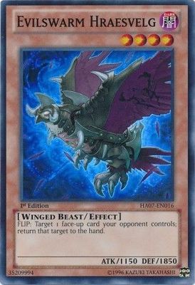 Evilswarm Hraesvelg - HA07-EN016 - Super Rare 1st Edition Hidden Arsenal 7: Knight of Stars 1st Edition Singles