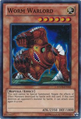 Worm Warlord - HA03-EN053 - Super Rare Unlimited Hidden Arsenal 3 [HA03] Unlimited Singles