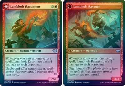 Lambholt Raconteur | Lambholt Ravager 167/277 - Foil Innistrad: Crimson Vow Foil Singles