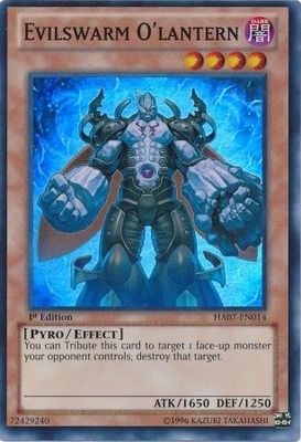 Evilswarm O&#39;Lantern - HA07-EN014 - Super Rare 1st Edition Hidden Arsenal 7: Knight of Stars 1st Edition Singles