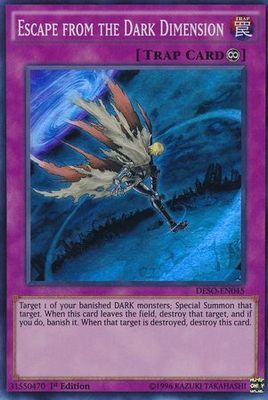 Escape from the Dark Dimension - DESO-EN045 - Super Rare 1st Edition Destiny Soldiers 1st Edition Singles (español)