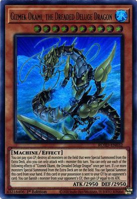 Gizmek Okami, the Dreaded Deluge Dragon - ROTD-EN032 - Ultra Rare 1st Edition Rise of the Duelist [ROTD] 1st Edition Singles (espanol)