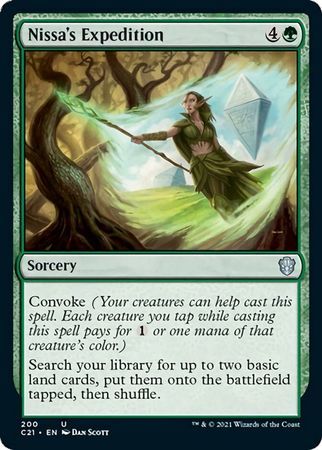 Nissa&#39;s Expedition 200 Commander 2021 Singles