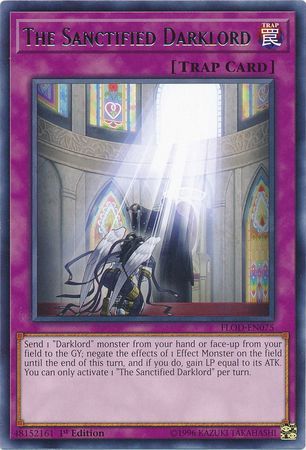 The Sanctified Darklord - FLOD-EN075 - Rare 1st Edition Flames of Destruction 1st Edition Singles