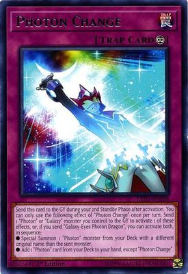 Photon Change - LED3-EN038 - Rare 1st Edition Legendary Duelists: White Dragon Abyss Singles