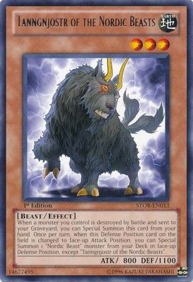 Tanngnjostr of the Nordic Beasts - STOR-EN013 - Rare 1st Edition Storm of Ragnarok 1st Edition Singles