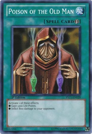 Poison of the Old Man - YS11-EN029 - Common 1st Edition Starter Deck: Dawn of the Xyz 1st Edition Singles