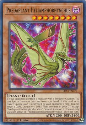Predaplant Heliamphorhynchus - LDS3-EN072 - Common 1st Edition Legendary Duelists: Season 3 [LDS3] 1st Edition Singles