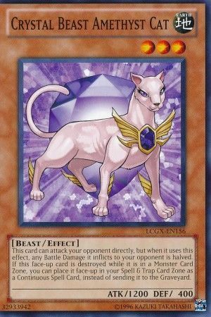 Crystal Beast Amethyst Cat - LCGX-EN156 - Common Unlimited Legendary Collection 2 Unlimited Singles