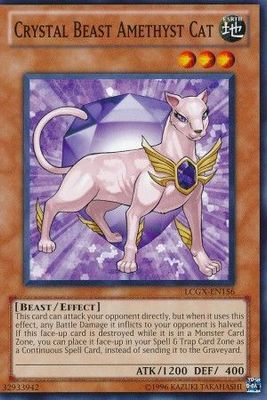 Crystal Beast Amethyst Cat - LCGX-EN156 - Common Unlimited Legendary Collection 2 Unlimited Singles