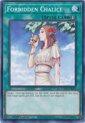 Forbidden Chalice - EGO1-EN028 - Common 1st Edition Egyptian God Deck: Obelisk the Tormentor 1st Edition Singles