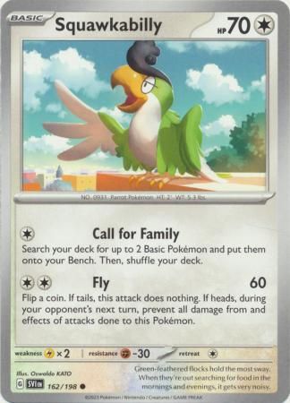 Squawkabilly - 162/198 - Common Scarlet &amp; Violet (Base Set) Singles