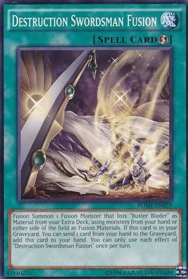 Destruction Swordsman Fusion - BOSH-EN059 - Common Unlimited Breakers of Shadow Unlimited Singles