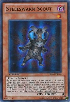 Steelswarm Scout - HA05-EN044 - Super Rare 1st Edition Hidden Arsenal 5 1st Edition Singles (espanol)