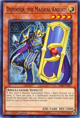 Defender, the Magical Knight - SR08-EN007 - Common 1st Edition Structure Deck: Order of the Spellcasters Singles (espanol)