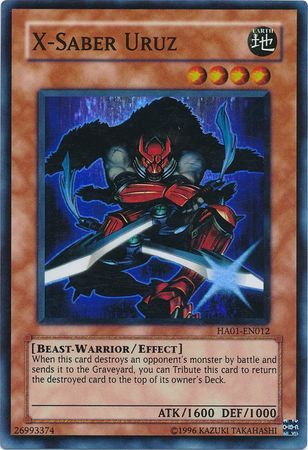 X-Saber Uruz - HA01-EN012 - Super Rare Unlimited Hidden Arsenal 1 [HA01] Unlimited Singles