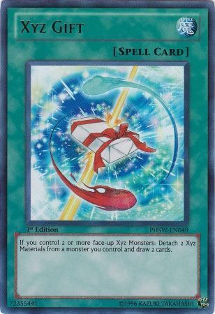 Xyz Gift - PHSW-EN049 - Ultra Rare 1st Edition Photon Shockwave 1st Edition Singles