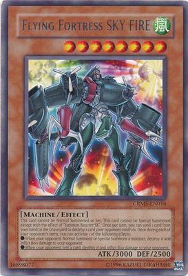 Flying Fortress SKY FIRE - CRMS-EN016 - Rare Unlimited Crimson Crisis [CRMS] Unlimited Singles