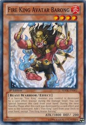 Fire King Avatar Barong - SDOK-EN002 - Common 1st Edition Structure Deck: Onslaught of the Fire Kings [SDOK]